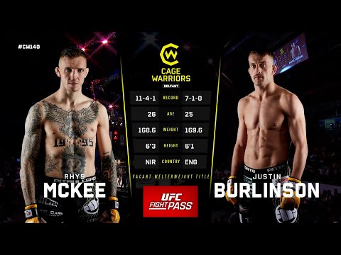 Rhys McKee vs Justin Burlinson full fight