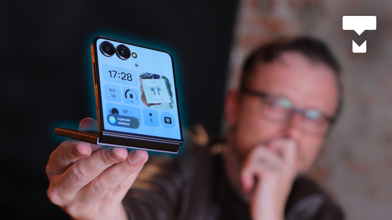 Miniatura da avaliação em vídeo de Smartphone Samsung Galaxy Z Flip7 FE 5G 128GB 8GB RAM