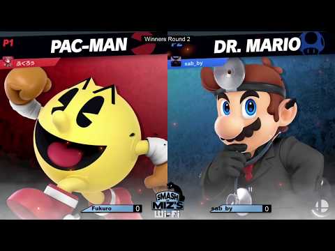 Smash @ Miz's WiFi 6 - Fukuro (PAC MAN) vs. sab_by (Doctor Mario) Winners Round 2
