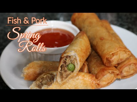FISH AND PORK SPRING ROLLS