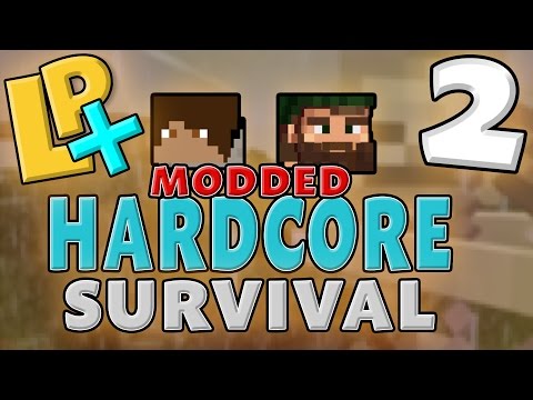 Let's Beat Minecraft - Modded Hardcore Survival - Season 1 Episode 2 - Bones!