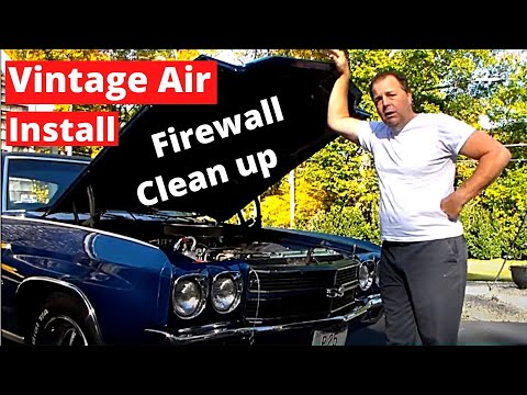 Vintage Air Installation SS 454 Chevelle Firewall Finished