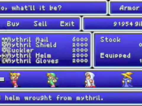 Let's play final fantasy (DOS) EP. 13- crescent lake