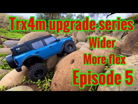 Traxxas trx4m upgrades wider stance better shock placement.