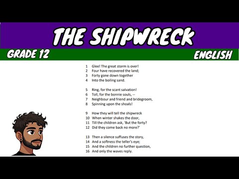 The Shipwreck by Emily Dickinson (Grade 12 English Poetry)