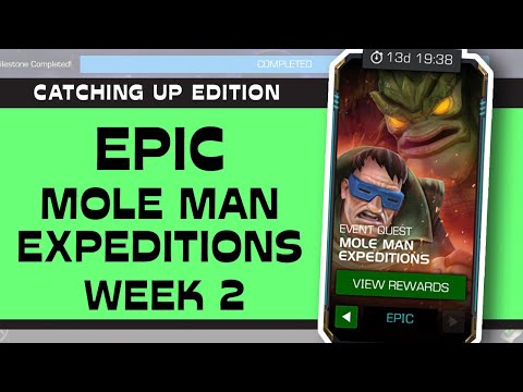 100% Epic Mole Man Expedition Week 2! LIVE! | Marvel Contest of Champions