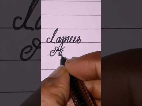 How To Write "Lamees Aaliya" Name In Cursive Handwriting