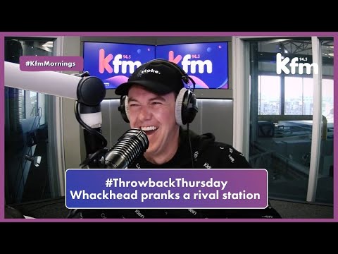 Whackhead makes the Kfm Mornings team laugh out loud with this epic prank