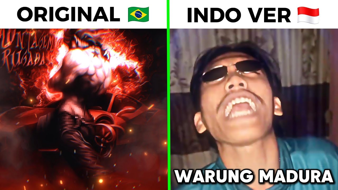 Montagem Rugada Original 🇧🇷 vs Indo Version 🇮🇩 (Warung Madura) 
