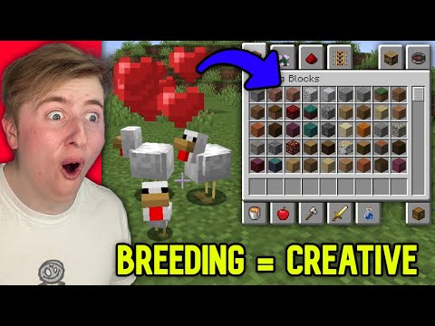 Minecraft But Breeding Gives Creative Mode
