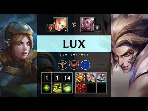 Lux Support vs Rakan - EUW Grandmaster Patch 25.15