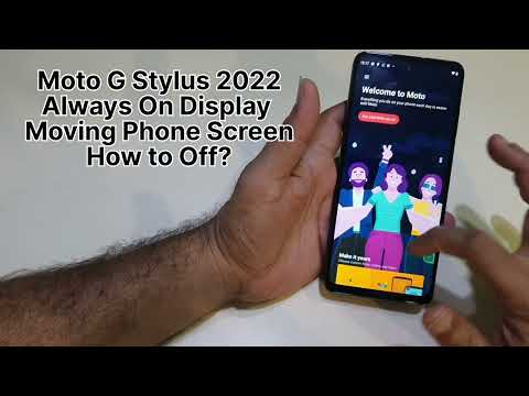 Moto G Stylus 2022 Always On Display Setting | Saving Battery Tips | Screen Saver Setting