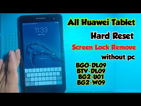 All Huawei Mediapad Tab Hard Reset |BGO-DL09 Huawei tab Screen lock Pattern lock remove without pc |