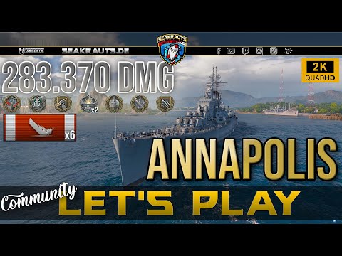 Replay - ANNAPOLIS [T11 CA] - Übermacht in WoWs 4315XP! - World of Warships [Deutsch]