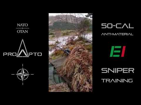 Barret 50cal - Italian Army anti-material Sniper training