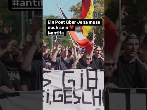 über 10.000 bei Antifa Demo in Jena! #Protest #Politik #links #Jena #Demokratie