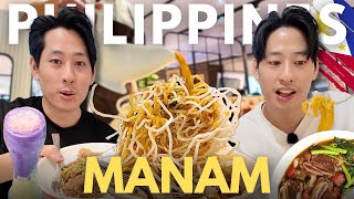 FIRST TIME Trying MANAM 🇵🇭 Best FILIPINO FOOD in Manila, Philippines!