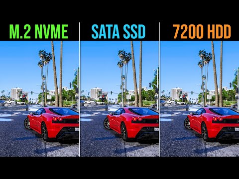 M.2 NVME vs SATA SSD vs HDD Games Loading Time (Test in 7 Games)