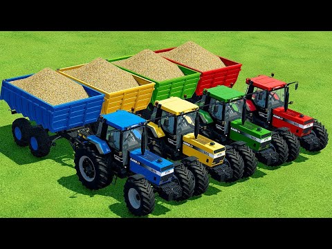HARVESTING AND LOAD SUGARCANE WITH CASE TRACTORS   Farming Simulator 22