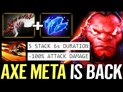🔥 AXE IS BACK to META — Basher + Aghanim Shard -100% DMG 5 Stacks Helix Offlane Dota 2 Pro