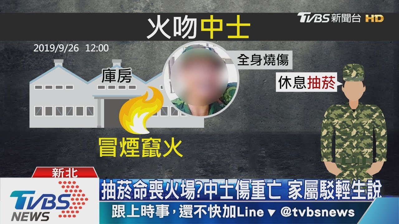 抽菸命喪火場?中士傷重亡 家屬駁輕生說
