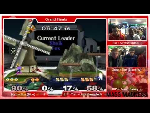 Mass Madness 16a - Tian + Swift vs Zoso + Slox - SSBM Doubles GF
