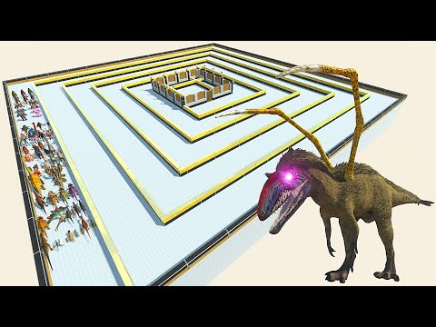 ESCAPE FROM ALIEN ALLOSAURUS  - Animal Revolt Battle Simulator - ARBS