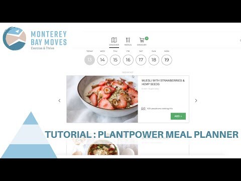 PlantPower Meal Planner Tutorial