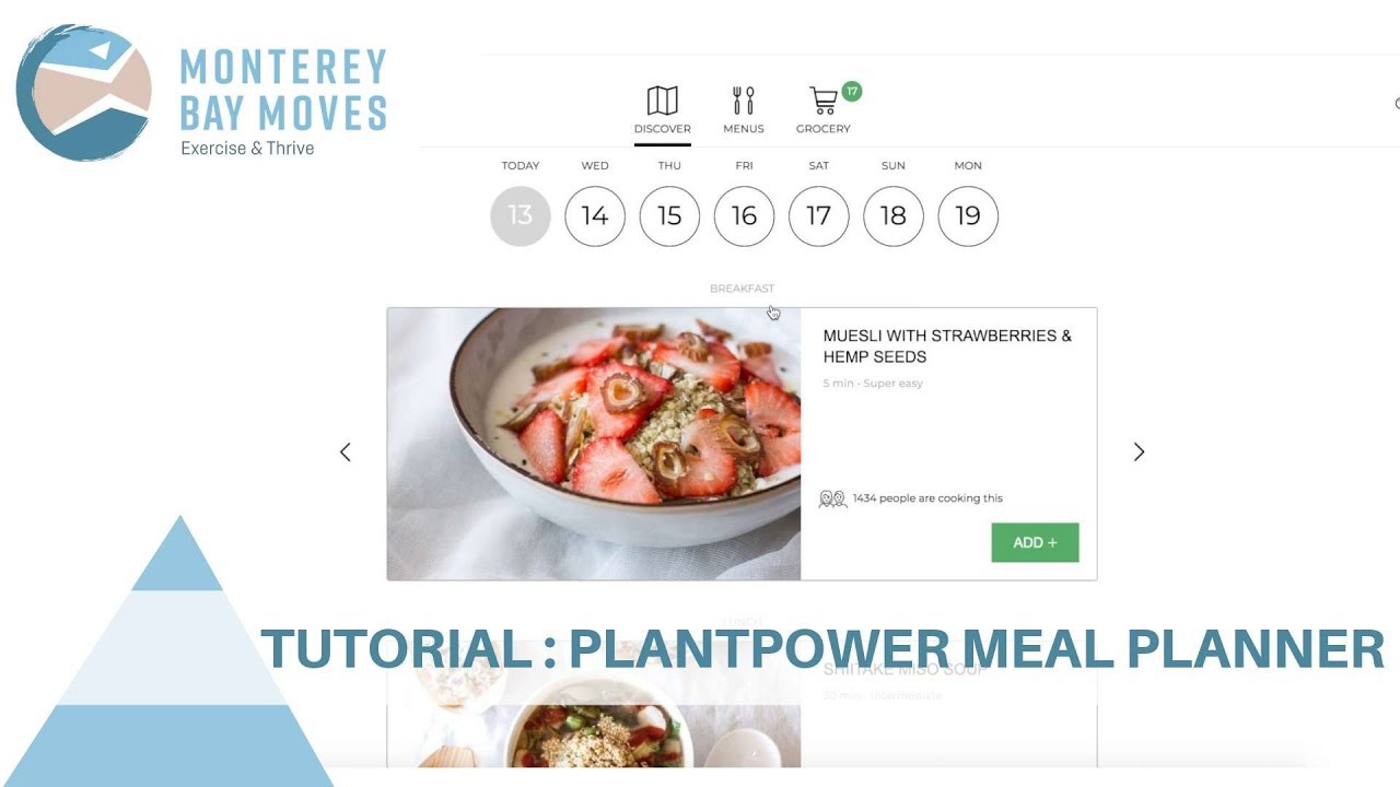 PlantPower Meal Planner Tutorial