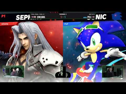 BRINK - Pool C - Peli (Sonic) Vs. OwlBBs (Sephiroth) Smash Ultimate - SSBU Tournament