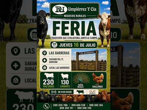16/07/2026 Local Las Barreras - Sarandi del Yi - Umpierrez y Cía Negocios Rurales | ClicRural