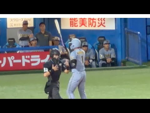 球団最多18死球目の森下翔太、バットを投げる