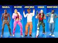 All Fortnite Icon Series Collab Skins Dances Emotes Juice WRLD Lucid Dreams Eminem Godzilla