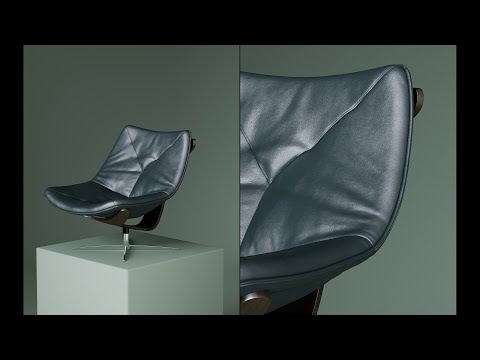 UE4 Fabric Leather Chair