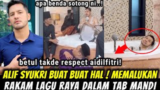 ALIFF SYUKRI BUAT HAL, RAKAM LAGU RAYA DALAM TAB MANDI