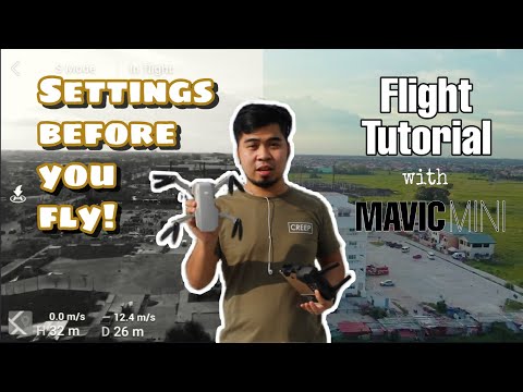DJI MAVIC MINI - FLIGHT TUTORIAL (Settings Before You Fly -  Beginner's Guide)