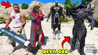 Franklin's Hell Unit Army Revived To Fight DEVIL GOD in GTA 5 | SHINCHAN and CHOP