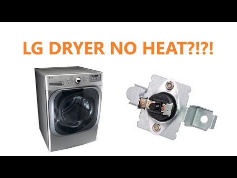 LG Dryer NO HEAT! Thermostat Reset/Replace - DLGX8001V
