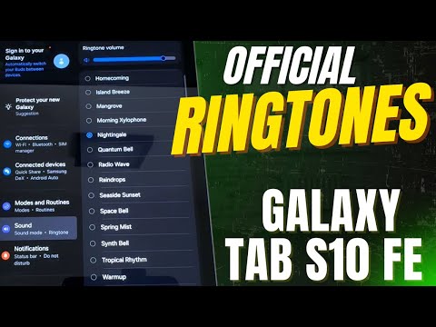 Listen to Every Ringtone on the Galaxy Tab S10 FE!