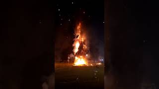 शानदार आतिशबाज़ी के साथ रावण कुम्भकर्ण एवं मेघनाद- पुतलों का दहन #Rawan #fire #crackers #india #ram