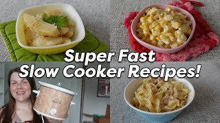 SUPER FAST Slow Cooker Meals ⏲️ What's for Dinner Tonight