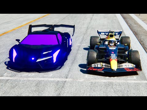 Lamborghini Veneno GTR Concept vs Red Bull F1 2022 at hHighlands