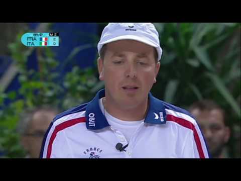 Championnat du monde de p�tanque 2012 - 5�me tour - France vs Italie - YouTube