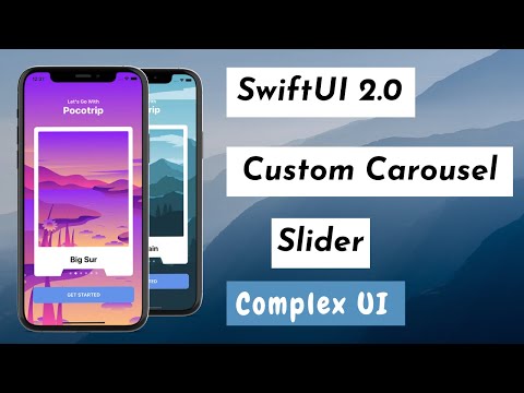 SwiftUI Custom Carousel Slider - Complex UI - Custom Shapes - SwiftUI Tutorials