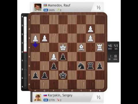 Shamkir Chess 2016 Round 6 Mamedov, Rauf 2655 vs Karjakin, Sergey 2779 Sicilian Defence Keres Attack