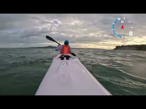 Paddling solo the Fenn XT double surfski