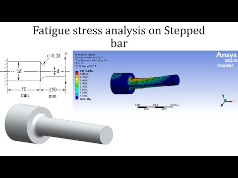 Fatigue stress analysis on stepped shaft | ANSYS workbench tutorials for beginners