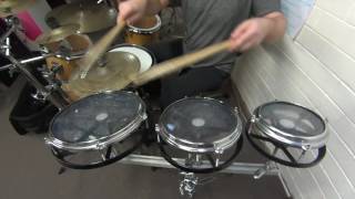 Video thumbnail for 6" 8" 10" rototoms sound test demo review sample tuning drums roto tom toms by SIC MIC