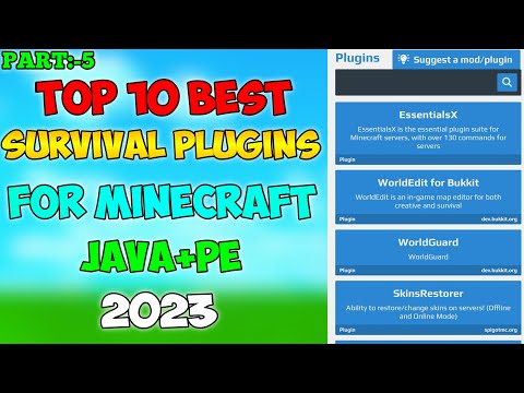 Top 10 Best Survival plugins For 1.19 In Hindi | Best Plugins For Smp