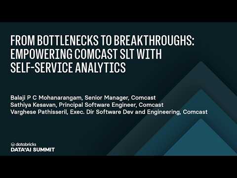Watch: Self-Service Analytics for Business Leaders: Comcast's Genie-Powered Dashboard Platform